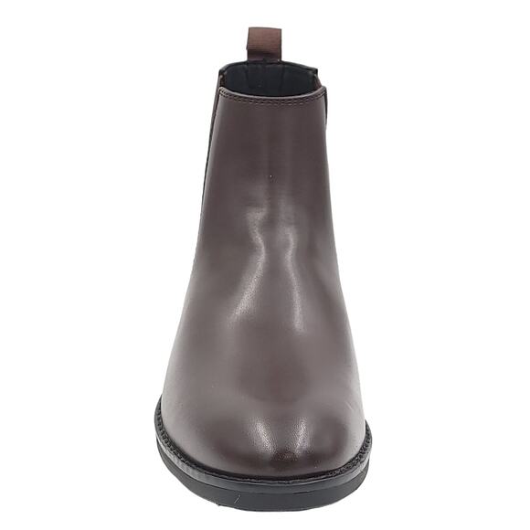 Alfani Men Luka 2 Pull On Chelsea Boots Size US 13M Brown Faux Leather